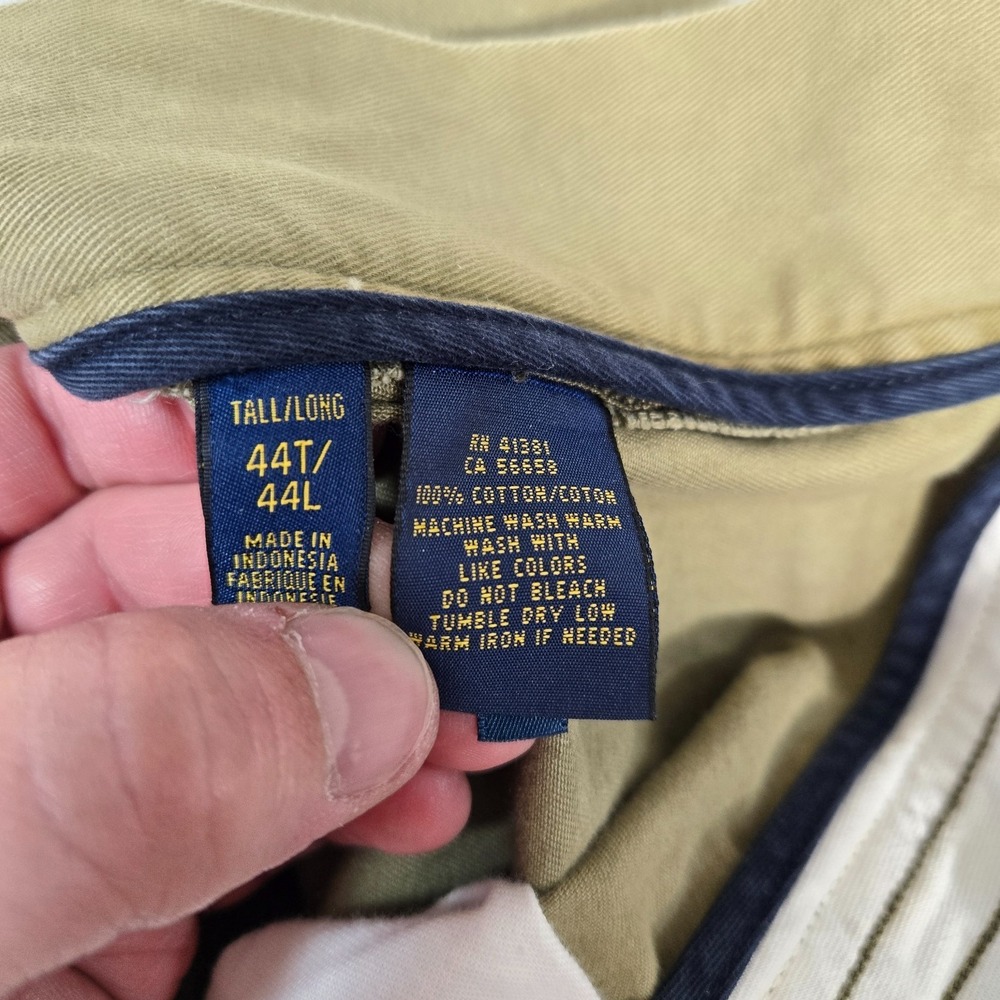 Polo Ralph Lauren Shorts Men 44 Tall Tan Blue Cargo Shorts Lot of 2 - Picture 15 of 16